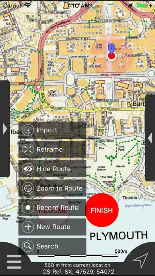 Screenshot von Dartmoor Maps Offline auf dem iPhone 8