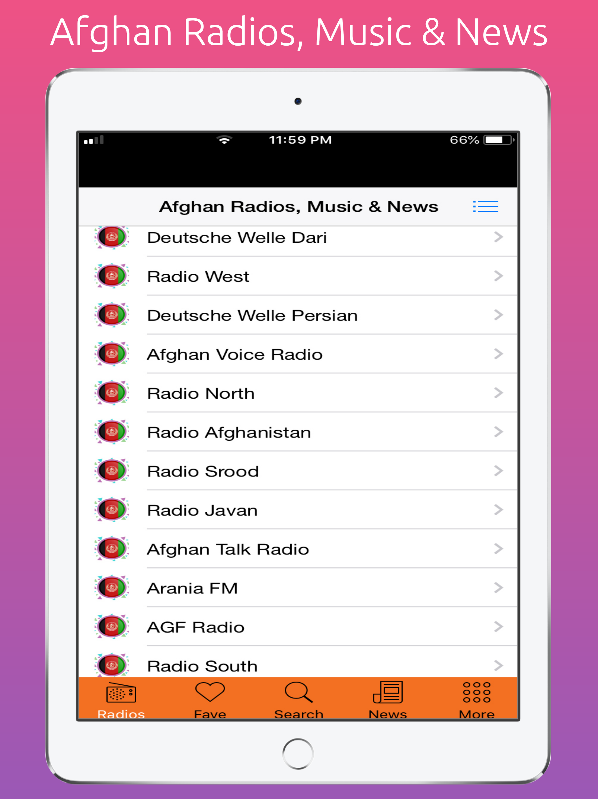 Afghani Radios, Music & News