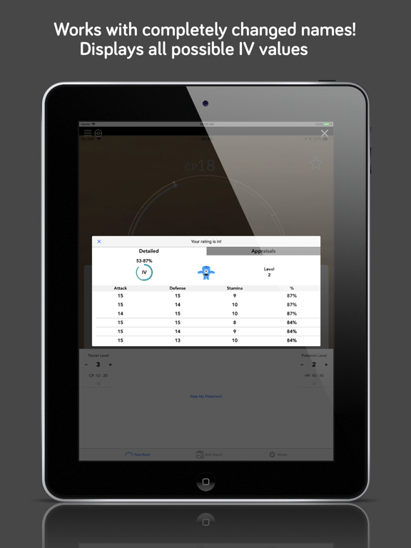Poke Rater, IV from screenshot screenshot 2