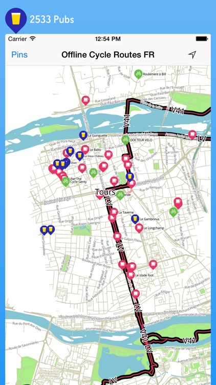 Offline Cycle Routes France