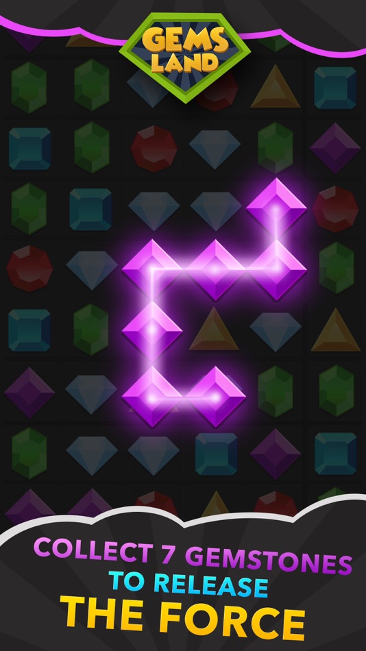 #4. Gems Land: jewels and a color puzzle game (iOS) 由: Infoshell llc
