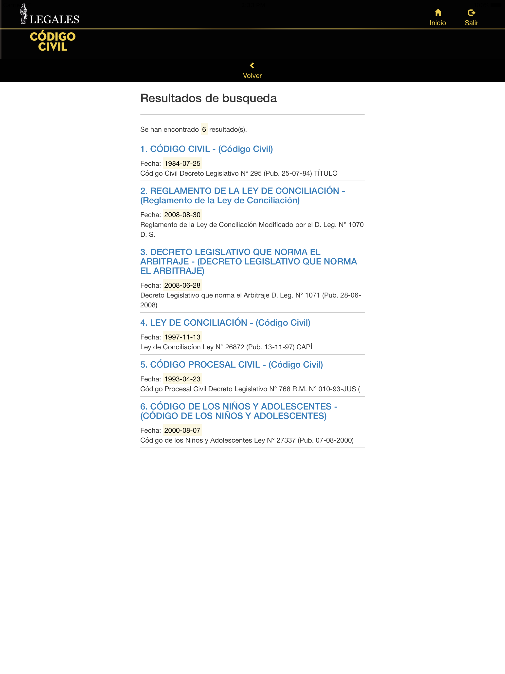 Legales Código Civil