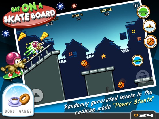 Rat On A Skateboard iPad app afbeelding 3