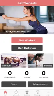 daily workout plan iphone screenshot 1