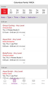 Columbus Family YMCA screenshot