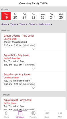 Columbus Family YMCA screenshot 4
