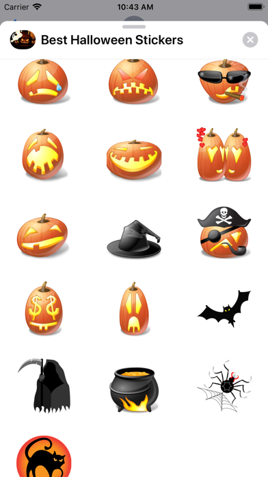 Nice Halloween Stickers screenshot 2