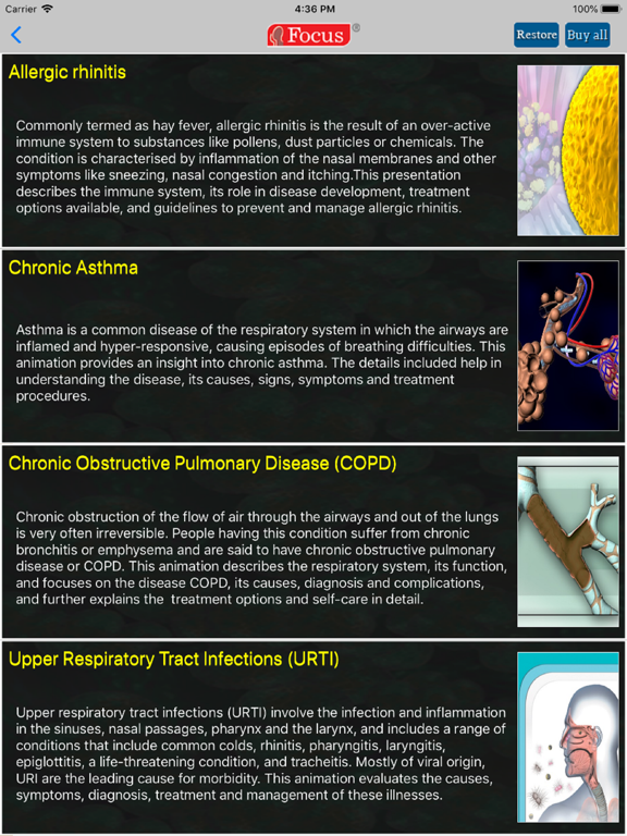 Screenshot #5 pour Respiratory Diseases
