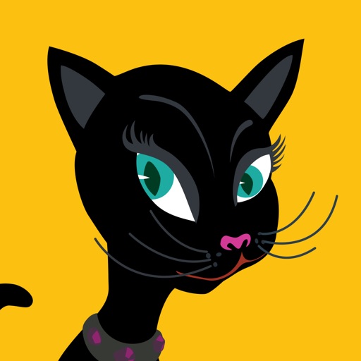 Black Cat Sticker for iMessage