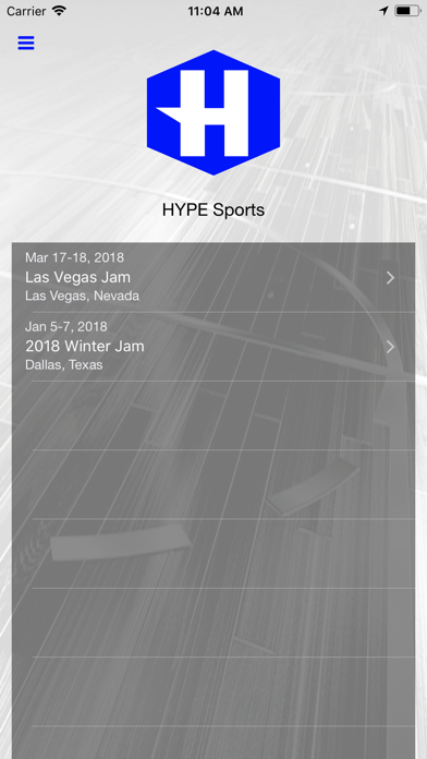 Screenshot #1 pour HYPE Sports Events