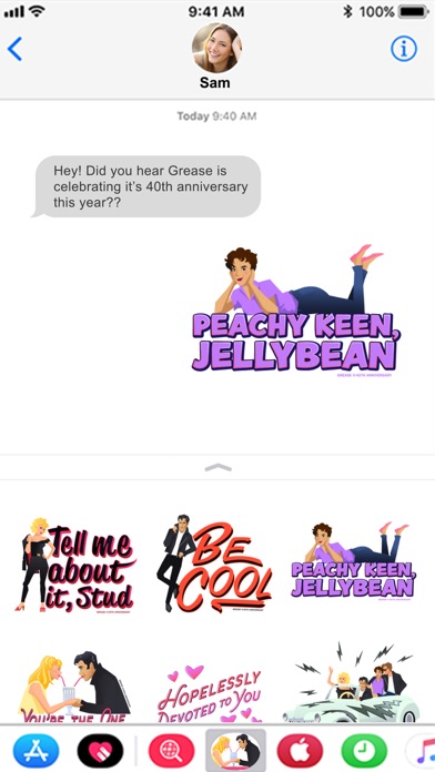 Screenshot #2 pour Official Grease Stickers