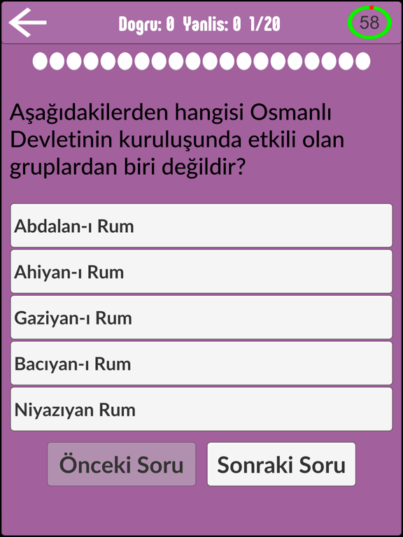 Screenshot #5 pour Kpss Tarih Soru Bankasi