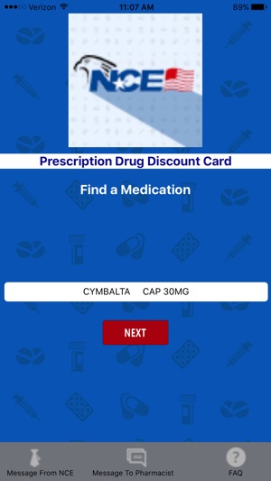 NCE Drug Card