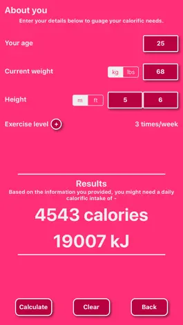 Game screenshot Breastfeeding Caloric Calc hack