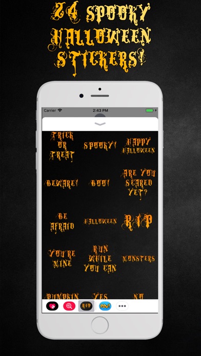 Halloween Word Stickers screenshot 2