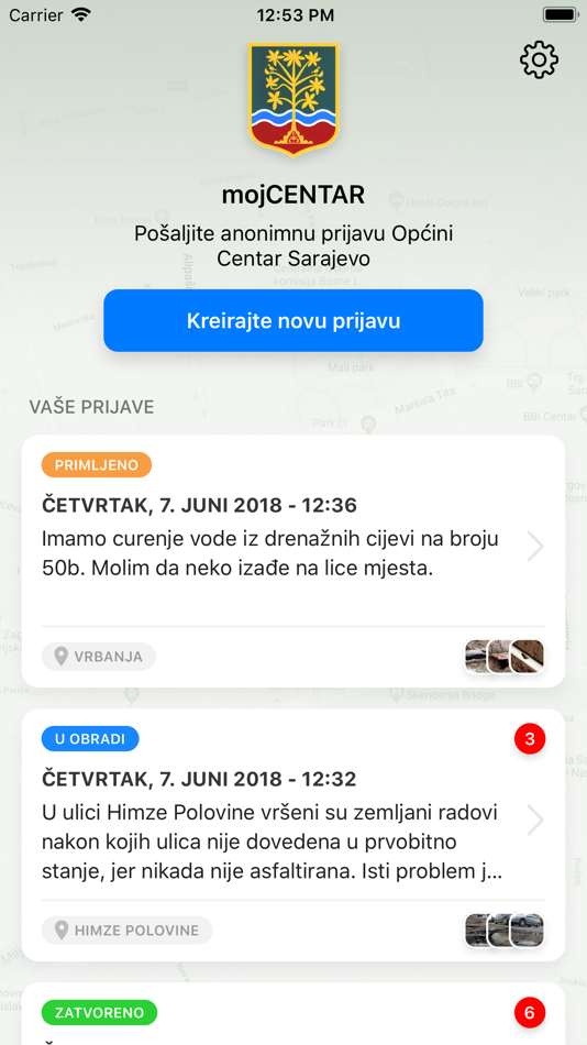 #4. mojCENTAR (iOS) 由: Opstina Centar Sarajevo