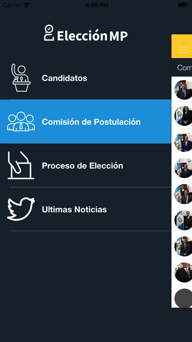 Elección MP app screenshot
