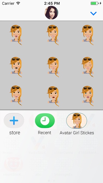 Avatar Girl : Animated Sticker screenshot-3