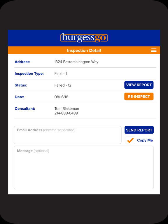 BurgessGO iPad screenshot 3 - Business app