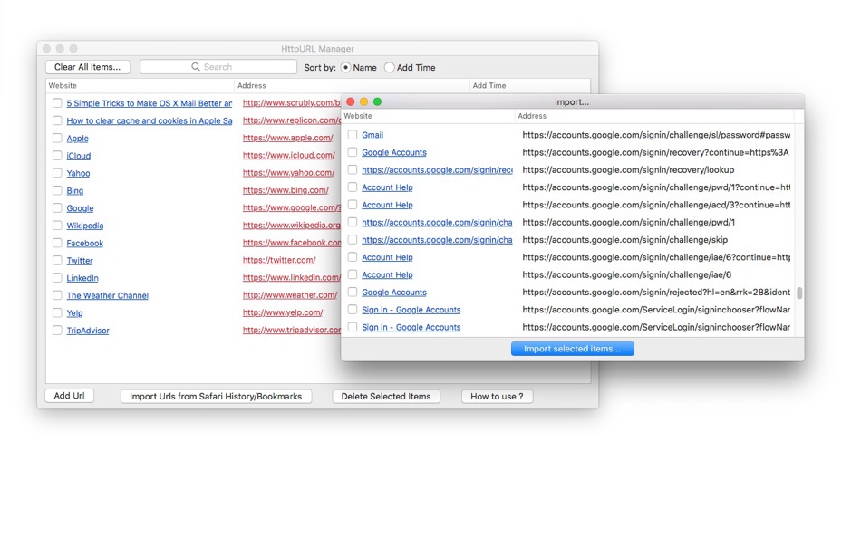 #2. HttpURL Manager (macOS) 由: 坤 刘