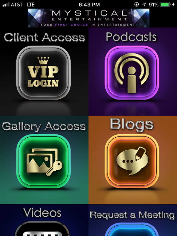 Mystical Entertainment Group iPad screenshot 1 - Music app