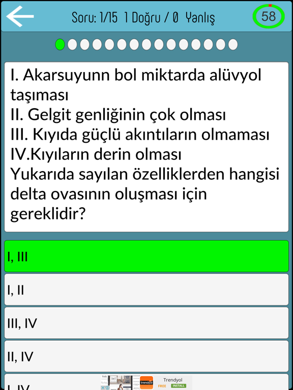 Screenshot #5 pour Kpss Coğrafya Soru Bankası