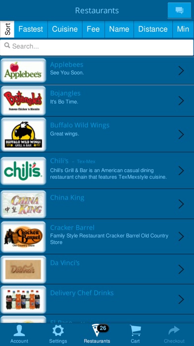 The Delivery Chef. iPhone screenshot 2 - Food & Drink app