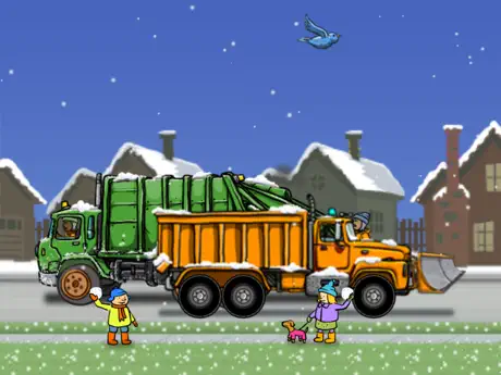 Garbage Truck: Snow Time