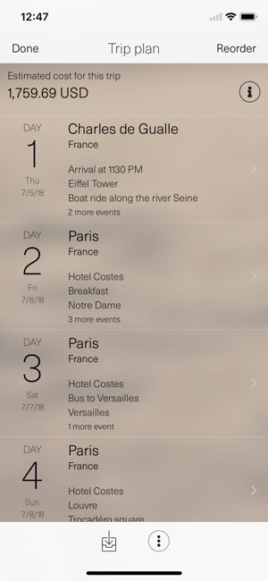 ‎TripRider - Travel Planner Screenshot