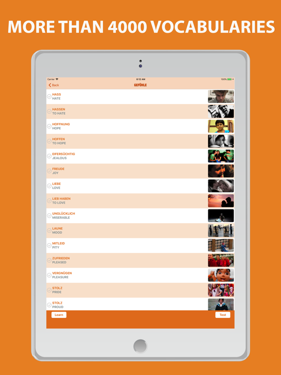 Screenshot #5 pour German Vocabulary By Picture