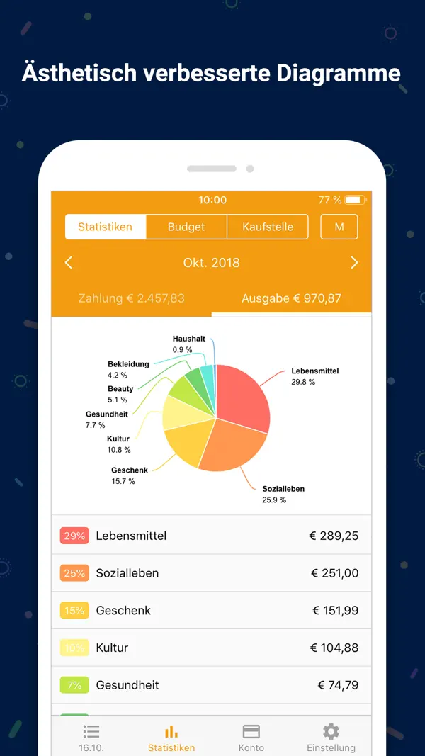 Haushaltsbuch : Money Manager Screenshot 2