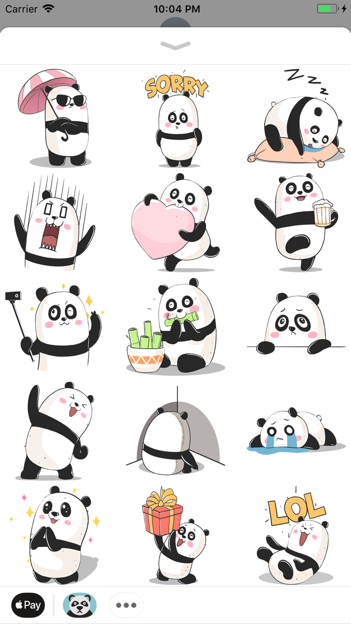 Panda Stickers and Emoji Funny