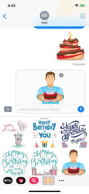 Birthday Funny Wishes Stickers(圖3)-速報App