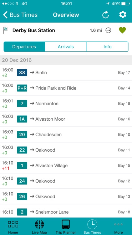 Arriva UK Bus App
