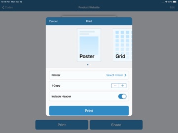Visual Codes iPad screenshot
