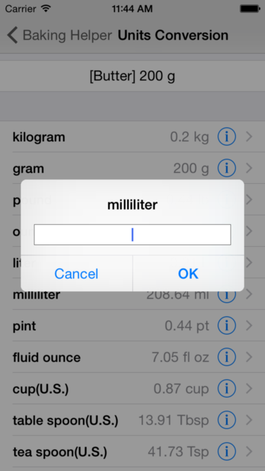#3. Baking Helper Lite (iOS) By: SeungHoon Kam