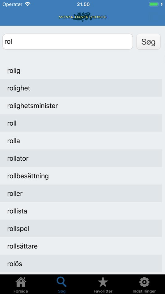 #2. Svensk-Dansk Ordbog (iOS) 由: Det Danske Sprog- og Litteraturselskab