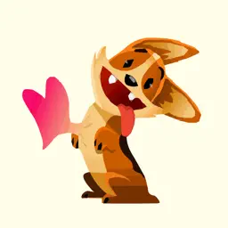 Animated Biscuit in Love Emoji app icon