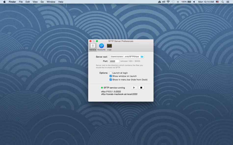 SFTP Server - 1.5.5 - (macOS)