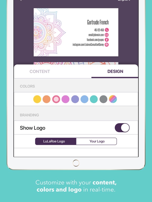 LuLa Print iPad screenshot 4 - Utilities app