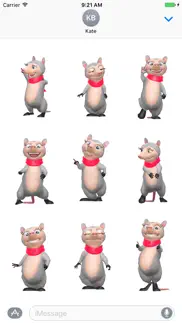 opossum emoji animated sticker iphone screenshot 2