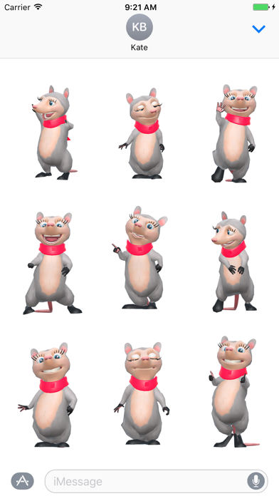 Opossum Emoji Animated Sticker screenshot 2