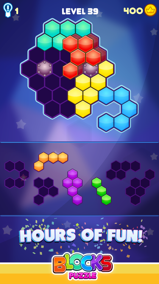 #4. Blocks Puzzle - Hexagon Game (iOS) 由: Silly Spider LTD