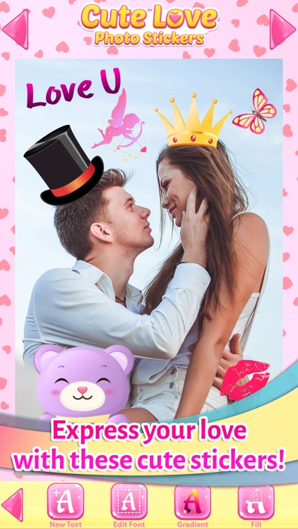 Cute Love Stickers for Photos screenshot-3