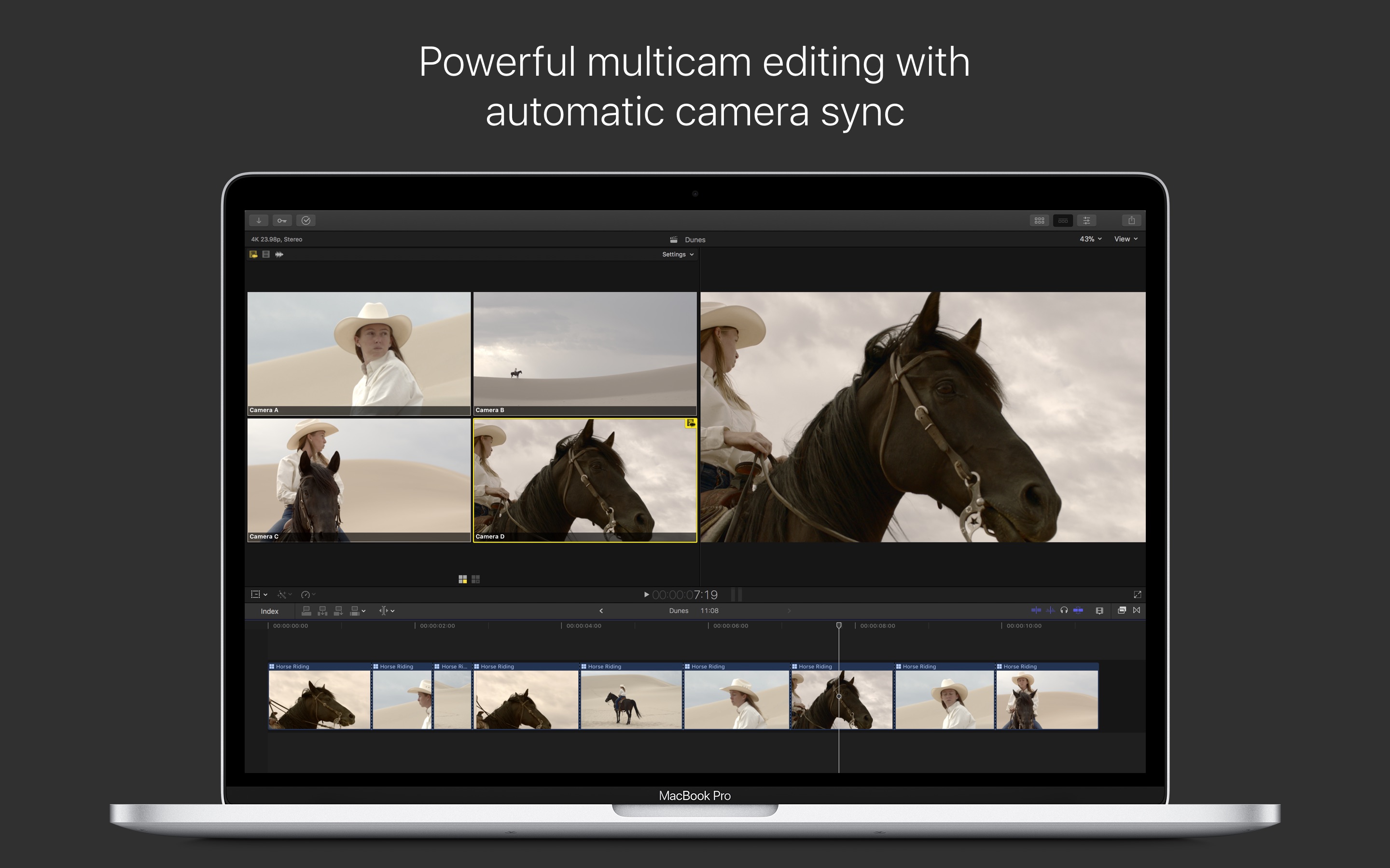 Screenshot do app Final Cut Pro