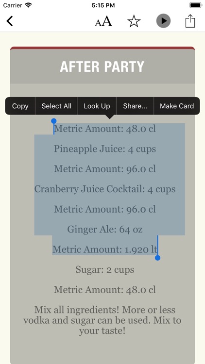 Bartender's Encyclopedia