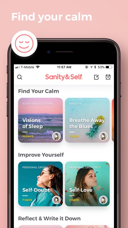 Sanity & Self: Guided Selfcare screenshot-3