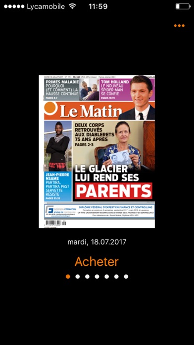 Le Matin, le journal screenshot 2