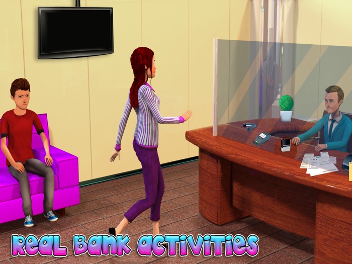 闲置的银行经理和收银员