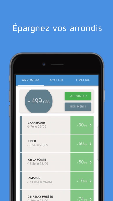 Application mobile Caisse d'Epargne fonctionnalité budget - HD